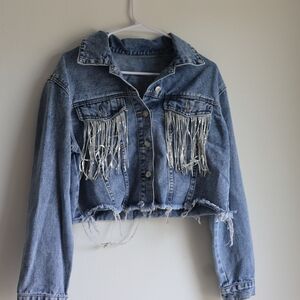 SHEIN Light Blue Denim Jacket